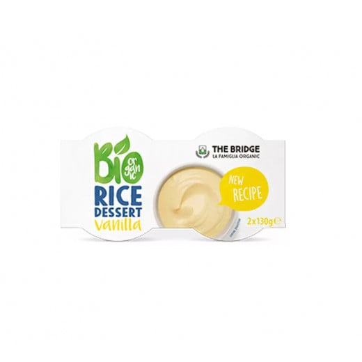 The Bridge Bio Rice Dessert Vanilla ,130 Gram, 2 Pieces