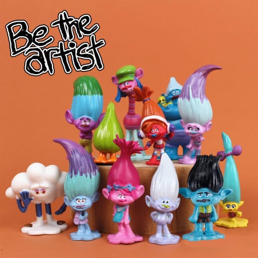Trolls DreamWorks with Tiny Dancers Figures, 6 Characters