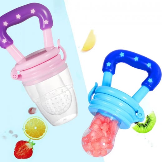 Smart Baby Silicone Food And Fruit Nibbler, Pink Color