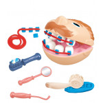 مجموعة  طبيب أسنان الطينية التعليمية الملونة من دوج بلاستيك