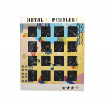 Metal Puzzles Game, 16 Pieces