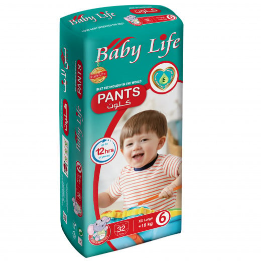 Baby Life Pants, Size 6, +18 Kg, 32 Pants