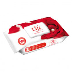 Life Wet Wipes 120 Sheets, Rose Scent