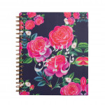 Mofkera Wire Floral Arabic Notebook Hardcover Full of Yasmin A6 Size