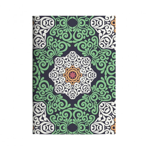 Colors & Shapes Green Flower Notebook