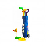 مجموعة لعبة سوبر جولف للاطفال, بالحجم المتوسط, باللون الازرق