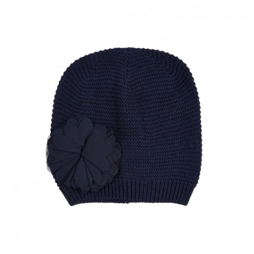 Cool Club Hollow Hat With Beautiful Knit Flower 54 Cm