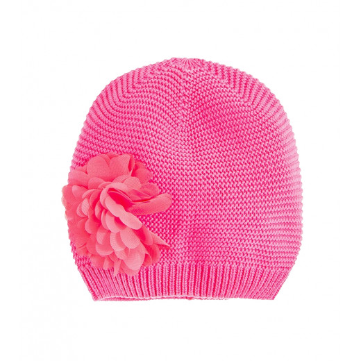 قبعة مجوفة مع زهرة جميلة متماسكة’ باللون الزهري  من كول كلوب