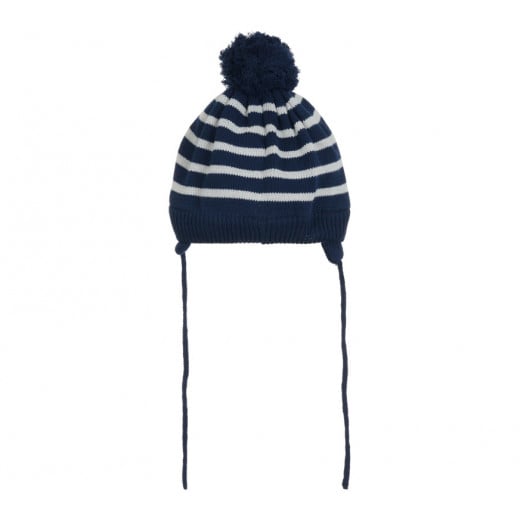 Cool Club Winter Hat With Pompoms, Navy Color