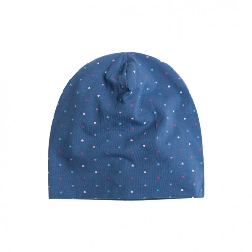 قبعة بناتية, تصميم قلوب, باللون الازرق من كول كلوب
