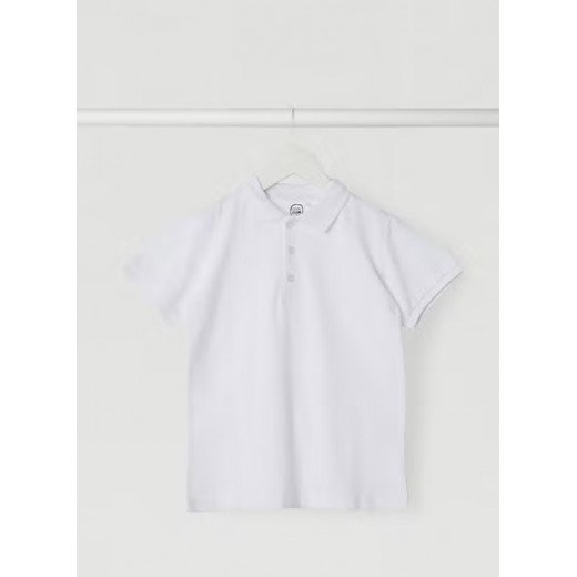 Cool Club Solid Short Sleeve T- Shirt, White Color