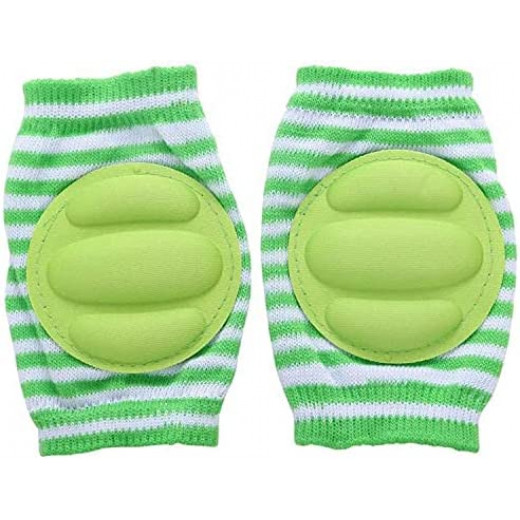 Baby's Knee Pad Anti Slip Crawl Protector with Sponge, Assorted Green