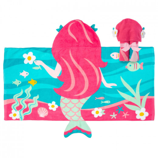 Stephen Joseph Hooded Towel Mermaid Design