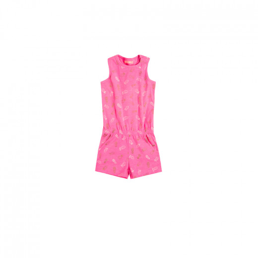 Cool Club Sleeveless Playsuit, Pink Color