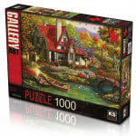 Ks Games River Side Cottage Design,1000 Pieces