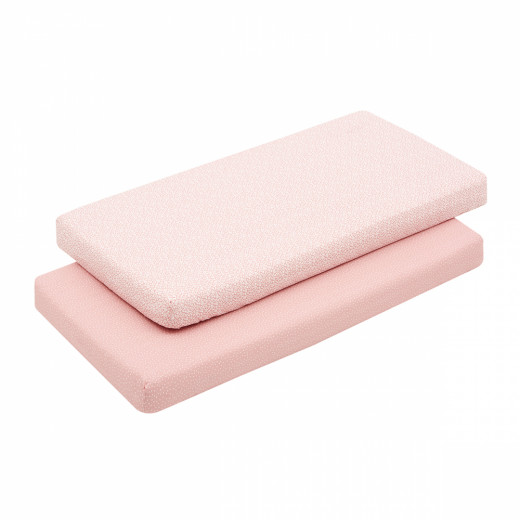 Cambrass Fitted Sheet Forest, Pink Color, 70*140, 2 Pieces