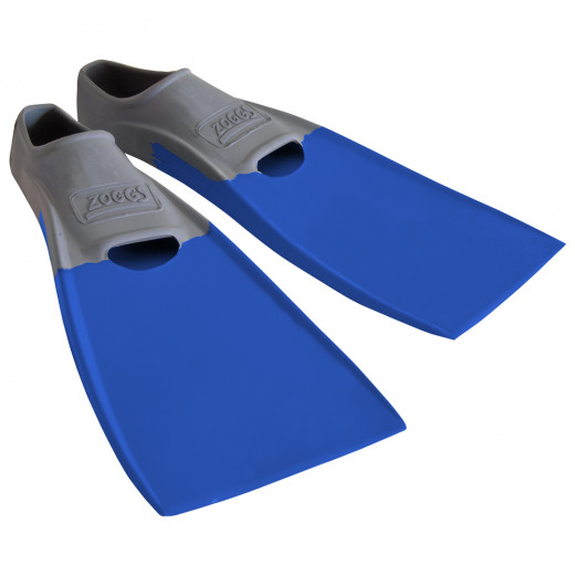 Zoggs Swimming Long Blade Rubber Fins, Navy Blue Color