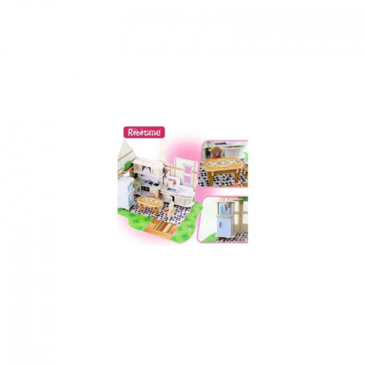Robotime 3D Puzzle Wooden house with furniture, Bathroom