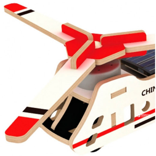 لعبة الاطفال احجية الطائرة الخشبية الشمسية سي اتش 47 من روبو تايم