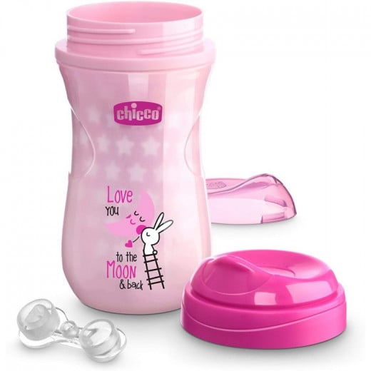 Chicco Cup Shiny Glow In The Dark, Pink Color