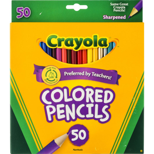 Crayola  Colored Pencil, 50 Color