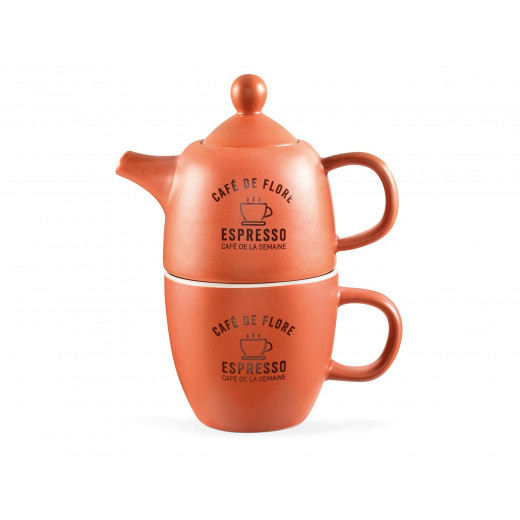 Madame Coco Teapot 300-280 Ml, Orange Color