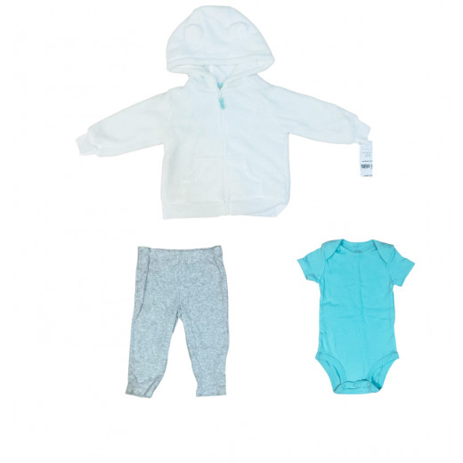 Carters Baby Clothing Set, 3 Pieces, Turquoise Color
