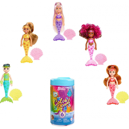 Barbie Mattel Color Reveal Rainbow Mermaids Doll