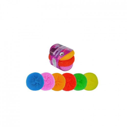 اسفنجة ضد الخدش بألوان متنوعة 3 قطع  من باريكس