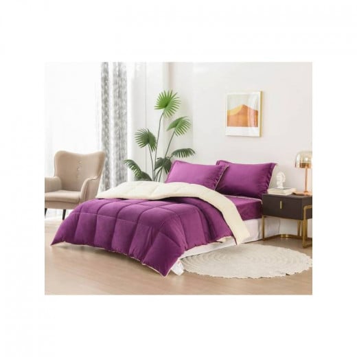 ARMN So Soft Single Winter Comforter, Lilac Color 3 Pieces