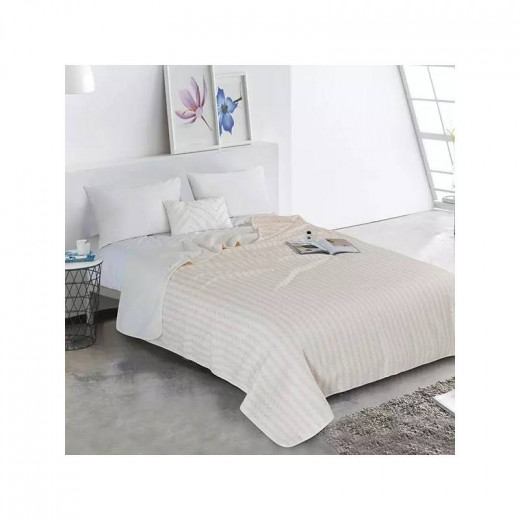 Nova Home "Crook" Cotton Blanket, Beige Color, 150*200