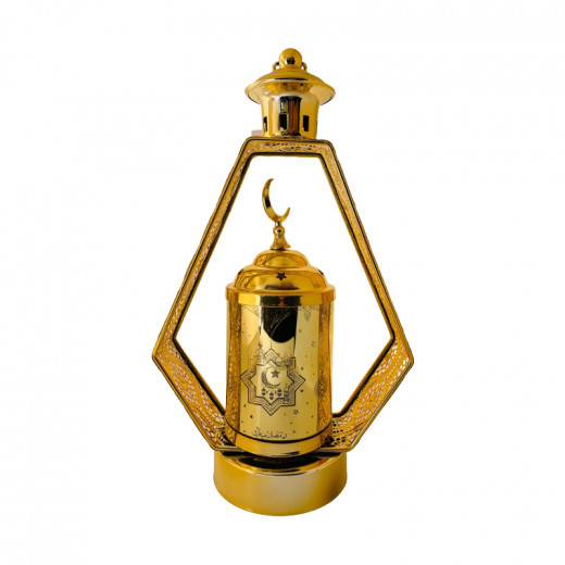 Ramadan Metal Lantern, Gold Color, 18*10.5*29.5