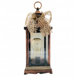 Decorative Led Lantern, With Light Rope Inside Lamp Design, Bronze Color, 35*15 Cm