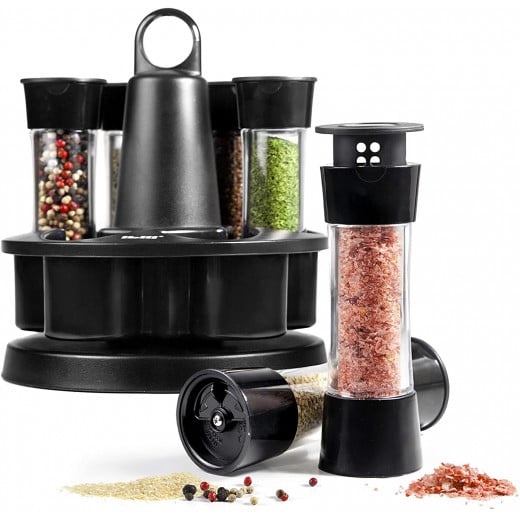 Ibili 6-Spice Jar Set With Rotating Stand
