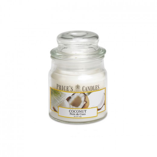 Price's Medium Scented Candle Jar With Lid, Coconut