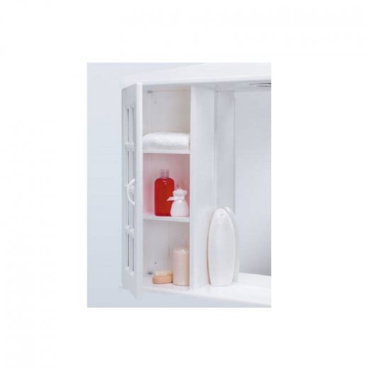 Primanova Cabinet with Mirror, White Color