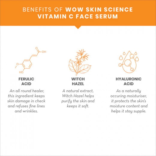 Wow Skin Science Vitamin C Face Serum, 30ml
