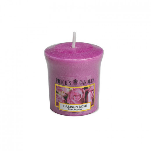 Price's Scented Votive Candle, Damson Rose