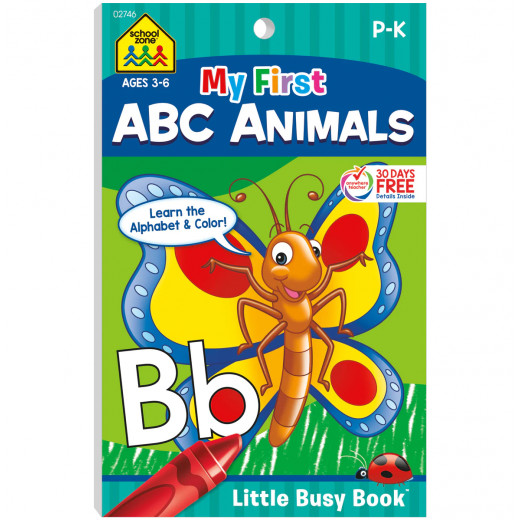 School Zone My First ABC Animals Grades P- K Workbook