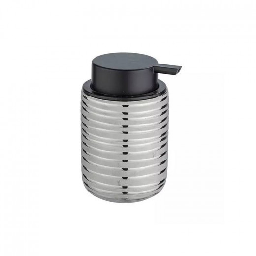 Wenko "Vilalba" Liquid Soap Dispenser, Ceramic - 280 ml - Silver
