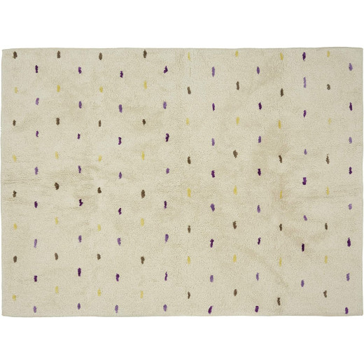 Aratextile Cotton Children's Rug, Confetti Design, 120 x 160 Cm