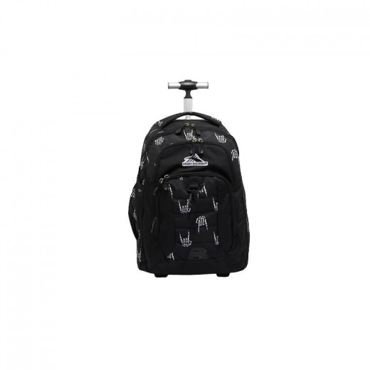 High Sierra Zestar Wheeled Backpack, Black Color