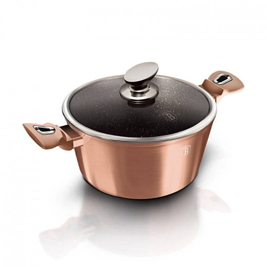 Berlinger Haus Edition Casserole With Lid, Rose Gold, 28 Cm