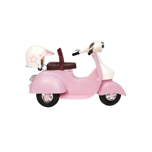 Our Generation Ride in Style Scooter, Pink and Ivory