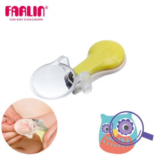 Farlin Doctor J. Deluxe Nail Clipper with Magnifier - Lime