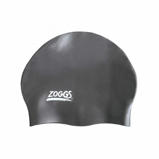 Zoggs Junior Silicone Cap For Swim, Black Color
