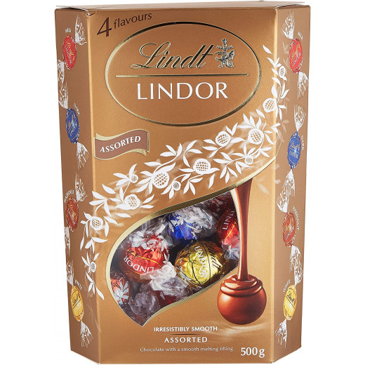 شوكولاتة ليندور ترافلز ليندور, متنوعة, 4 قطع, 500غم من ليندت