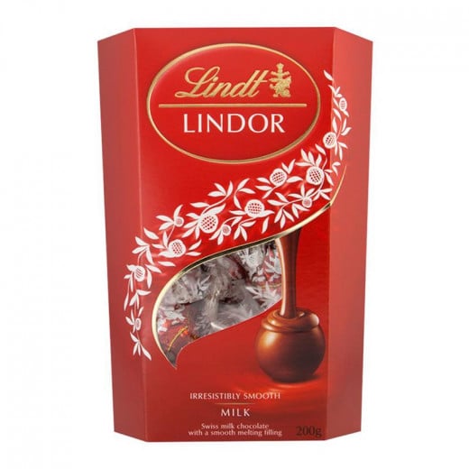 Lindt Lindor Cornets Milk Chocolate, 8pcs, 200g