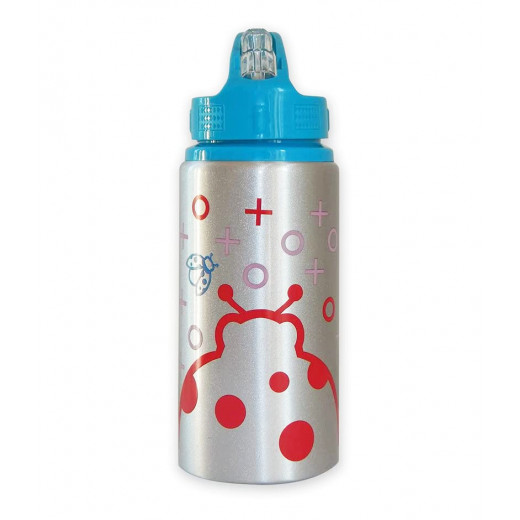 Oops Aluminum Water Bottle, Ladybug Design, 500ml