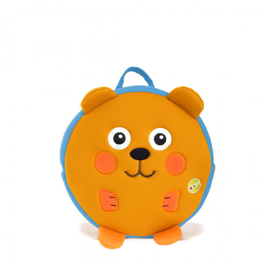حقيبة ظهر دائرية للاطفال، تصميم دب من أوبس